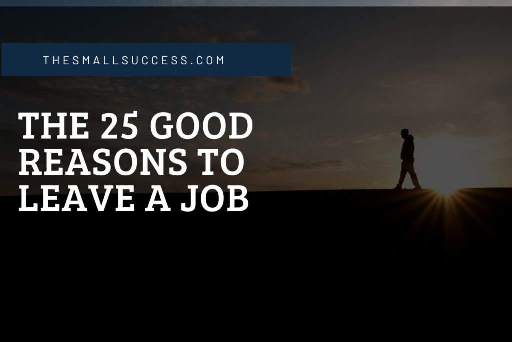 good reasons to leave job on application