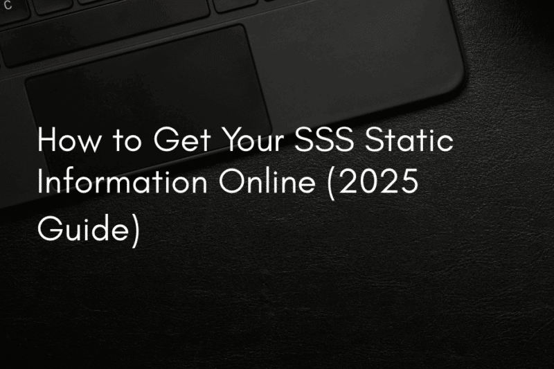 How to Get Your SSS Static Information Online (2025 Guide)